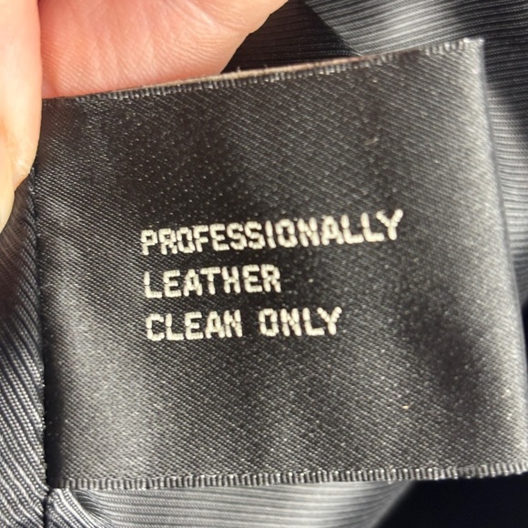 VTG 90s Minimalist Retro Black Leather Jacket L 3 Button LNR - Picture 4 of 7